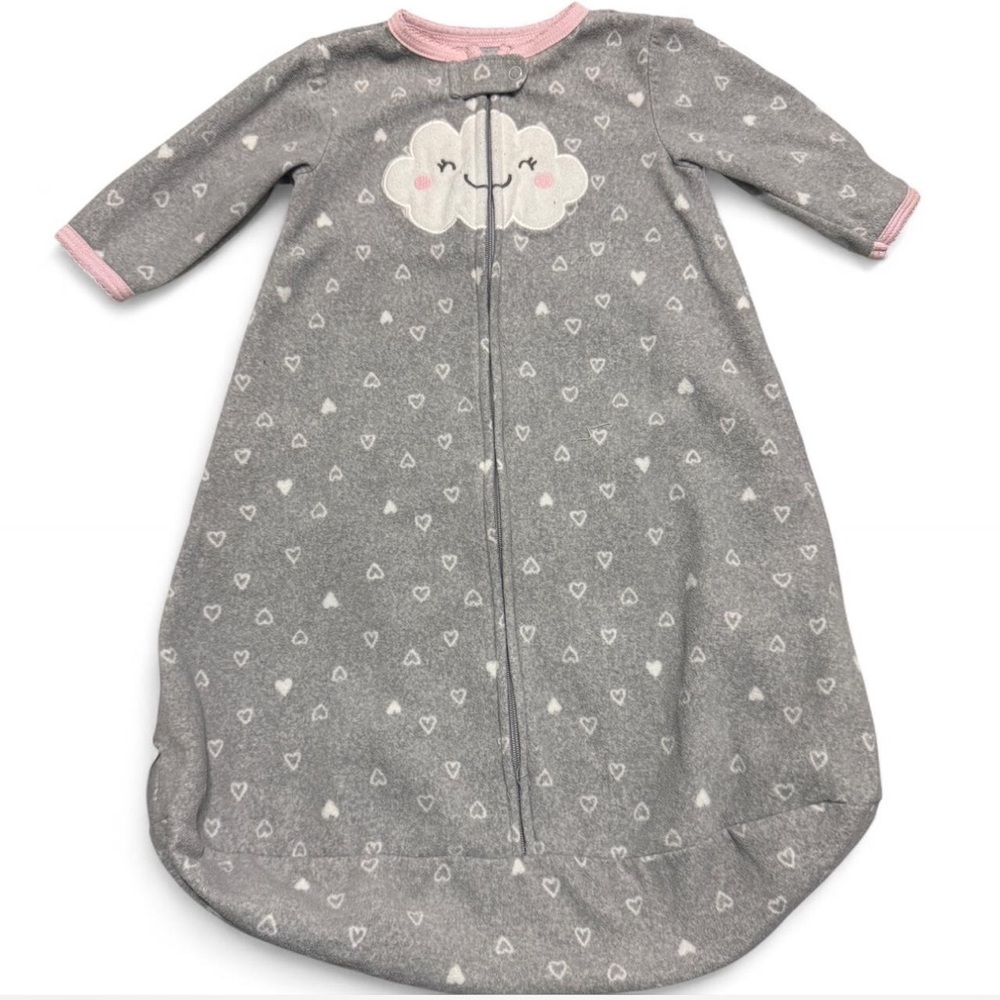 Gray Cloud Print Kids Pajamas